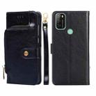 For Blackview A70 Zipper Bag Leather Phone Case(Black) - 1