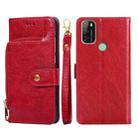 For Blackview A70 Zipper Bag Leather Phone Case(Red) - 1