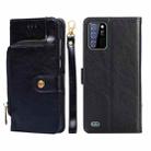 For OUKITEL C25 Zipper Bag Leather Phone Case(Black) - 1