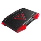 5 Fan 2 USB Lifting Folding Laptop Cooling Stand(Blue Red) - 1