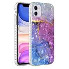 For iPhone 11 2.0mm Airbag Shockproof TPU Phone Case (Blue Purple Marble) - 1