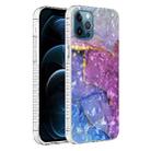 For iPhone 12 Pro Max 2.0mm Airbag Shockproof TPU Phone Case(Blue Purple Marble) - 1
