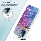 For iPhone 12 Pro Max 2.0mm Airbag Shockproof TPU Phone Case(Blue Purple Marble) - 4