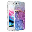 For iPhone SE 2022 / SE 2020 / 8 / 7 2.0mm Airbag Shockproof TPU Phone Case(Blue Purple Marble) - 1