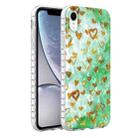 For iPhone XR 2.0mm Airbag Shockproof TPU Phone Case(Gold Heart) - 1