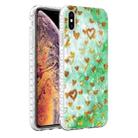 For iPhone XS Max 2.0mm Airbag Shockproof TPU Phone Case(Gold Heart) - 1