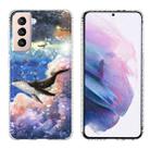 For Samsung Galaxy S21 Plus 5G 2.0mm Airbag Shockproof TPU Phone Case(Whale) - 1