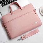 Handbag Laptop Bag Inner Bag with Shoulder Strap, Size:14 inch(Pink) - 1