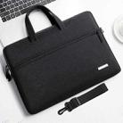 Handbag Laptop Bag Inner Bag with Shoulder Strap, Size:14 inch(Black) - 1