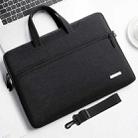 Handbag Laptop Bag Inner Bag with Shoulder Strap, Size:16.1 inch(Black) - 1
