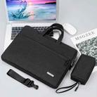 Handbag Laptop Bag Inner Bag with Shoulder Strap/Power Bag, Size:11 inch(Black) - 1
