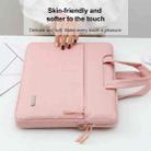 Handbag Laptop Bag Inner Bag with Shoulder Strap/Power Bag, Size:15.6 inch(Pink) - 5