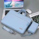 Handbag Laptop Bag Inner Bag with Shoulder Strap/Power Bag, Size:15.6 inch(Blue) - 1