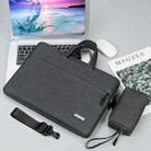 Handbag Laptop Bag Inner Bag with Shoulder Strap/Power Bag, Size:15.6 inch(Dark Grey) - 1