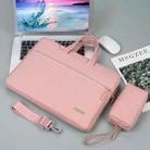 Handbag Laptop Bag Inner Bag with Shoulder Strap/Power Bag, Size:16.1 inch(Pink) - 1