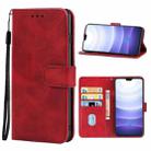 For vivo S9 Leather Phone Case(Red) - 1