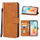 For vivo S10 Leather Phone Case(Brown) - 1