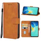 For vivo Y15s Leather Phone Case(Brown) - 1