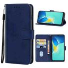 For vivo Y15s Leather Phone Case(Blue) - 1