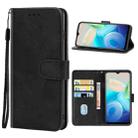 For vivo Y32 Leather Phone Case(Black) - 1