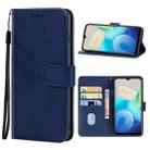 For vivo Y32 Leather Phone Case(Blue) - 1