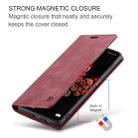For Samsung Galaxy M53 AutSpace A01 Retro Skin-feel Crazy Horse RFID Leather Phone Case(Wine Red) - 5