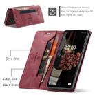 For Samsung Galaxy M53 AutSpace A01 Retro Skin-feel Crazy Horse RFID Leather Phone Case(Wine Red) - 6