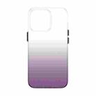 For iPhone 14 Pro Max PC Symphony Gradient Phone Case (Grey) - 1