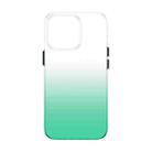 For iPhone 14 Pro Max PC Symphony Gradient Phone Case (Green) - 1