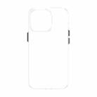 For iPhone 14 Pro Max Transparent PC Metal Button Phone Case (Transparent) - 1