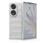 For Honor 70 5G Magic Shield TPU + Flannel Phone Case(White) - 1