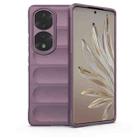 For Honor 70 Pro 5G Magic Shield TPU + Flannel Phone Case(Purple) - 1