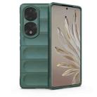 For Honor 70 Pro 5G Magic Shield TPU + Flannel Phone Case(Dark Green) - 1