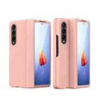 For Samsung Galaxy Z Fold4 Full Body Hinge Phone Case(Pink) - 1