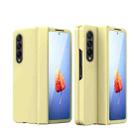 For Samsung Galaxy Z Fold4 Full Body Hinge Phone Case(Yellow) - 1