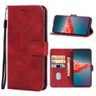 For ZTE Axon 20 5G Leather Phone Case(Red) - 1