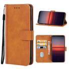 For Sony Xperia 5 II Leather Phone Case(Brown) - 1