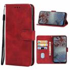 For Nokia G10 Leather Phone Case(Red) - 1