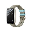 For Xiaomi Mi Band 7 Pro Original Xiaomi Silicone Leather Texture Watch Band(Grey) - 1