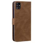 For Samsung Galaxy A51 4G Geometric Mandala Embossed Leather Phone Case(Brown) - 3