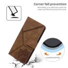 For Samsung Galaxy A51 4G Geometric Mandala Embossed Leather Phone Case(Brown) - 7