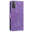 For Samsung Galaxy S21+ 5G Geometric Mandala Embossed Leather Phone Case(Purple) - 3