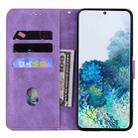 For Samsung Galaxy S21+ 5G Geometric Mandala Embossed Leather Phone Case(Purple) - 4