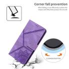 For Samsung Galaxy S21+ 5G Geometric Mandala Embossed Leather Phone Case(Purple) - 7
