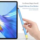 Contrasting Color Series Liquid Silicone Protective Case For Honor Magic Pencil 2(Sky Blue) - 2