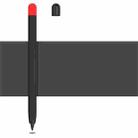 Contrasting Color Series Liquid Silicone Protective Case For Honor Magic Pencil 2(Black) - 1