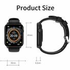 Q28 Pro 1.8 inch Screen Smart Watch, 64Mb+128Mb, Support Heart Rate Monitoring / Bluetooth Calling / Blood Oxygen Monitoring(Black) - 4