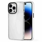 For iPhone 14 Pro Ming Shield Hybrid Frosted Transparent Phone Case(Transparent) - 1