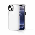 For iPhone 14 Plus Ming Shield Hybrid Frosted Transparent Phone Case (Transparent) - 1