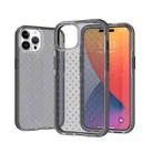 Grid Pattern Two-color TPU Phone Case For iPhone 14 Pro(Black) - 1